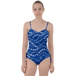 Snowflakes Winter Background Sweetheart Tankini Set