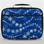 Snowflakes Winter Background Full Print Lunch Bag