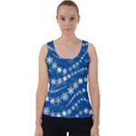 Snowflakes Winter Background Velvet Tank Top