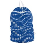 Snowflakes Winter Background Foldable Lightweight Backpack