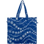 Snowflakes Winter Background Canvas Travel Bag