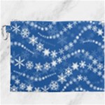 Snowflakes Winter Background Canvas Cosmetic Bag (XXXL)