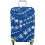 Snowflakes Winter Background Luggage Cover (Large)