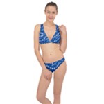 Snowflakes Winter Background Classic Banded Bikini Set 