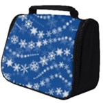 Snowflakes Winter Background Full Print Travel Pouch (Big)