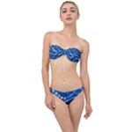 Snowflakes Winter Background Classic Bandeau Bikini Set