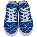 Snowflakes Winter Background Half Slippers