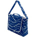 Snowflakes Winter Background Box Up Messenger Bag