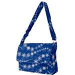 Snowflakes Winter Background Full Print Messenger Bag (S)