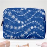 Snowflakes Winter Background Make Up Pouch (Medium)