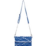 Snowflakes Winter Background Mini Crossbody Handbag