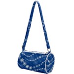 Snowflakes Winter Background Mini Cylinder Bag