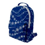 Snowflakes Winter Background Flap Pocket Backpack (Large)