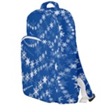 Snowflakes Winter Background Double Compartment Backpack