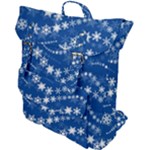 Snowflakes Winter Background Buckle Up Backpack