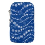 Snowflakes Winter Background Waist Pouch (Small)