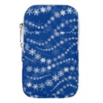 Snowflakes Winter Background Waist Pouch (Large)
