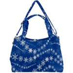 Snowflakes Winter Background Double Compartment Shoulder Bag