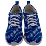 Snowflakes Winter Background Mens Athletic Shoes