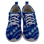 Snowflakes Winter Background Women Athletic Shoes