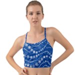 Snowflakes Winter Background Mini Tank Bikini Top