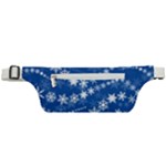 Snowflakes Winter Background Active Waist Bag
