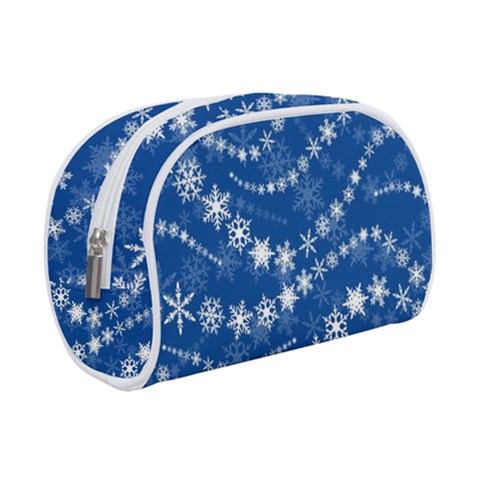Snowflakes Winter Background Make Up Case (Small) from ArtsNow.com