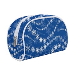 Snowflakes Winter Background Make Up Case (Small) from ArtsNow.com