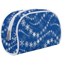 Snowflakes Winter Background Make Up Case (Large) from ArtsNow.com