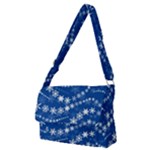 Snowflakes Winter Background Full Print Messenger Bag (M)