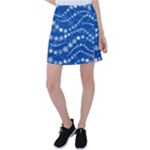 Snowflakes Winter Background Tennis Skirt