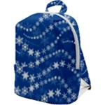 Snowflakes Winter Background Zip Up Backpack