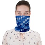 Snowflakes Winter Background Face Covering Bandana (Adult)