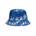 Snowflakes Winter Background Inside Out Bucket Hat (Kids)