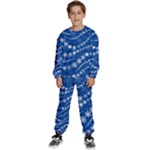 Snowflakes Winter Background Kids  Sweatshirt set