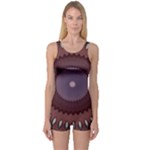 Art Pattern Design One Piece Boyleg Swimsuit