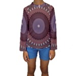Art Pattern Design Kids  Long Sleeve Swimwear