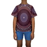 Art Pattern Design Kids  Short Sleeve Swimwear