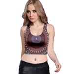 Art Pattern Design Racer Back Crop Top