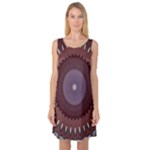 Art Pattern Design Sleeveless Satin Nightdress