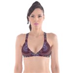 Art Pattern Design Plunge Bikini Top