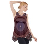 Art Pattern Design Side Drop Tank Tunic