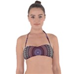Art Pattern Design Tie Back Bikini Top