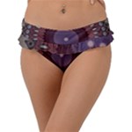 Art Pattern Design Frill Bikini Bottoms