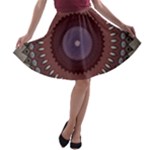 Art Pattern Design A-line Skater Skirt