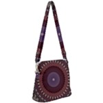Art Pattern Design Zipper Messenger Bag