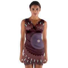 Wrap Front Bodycon Dress 