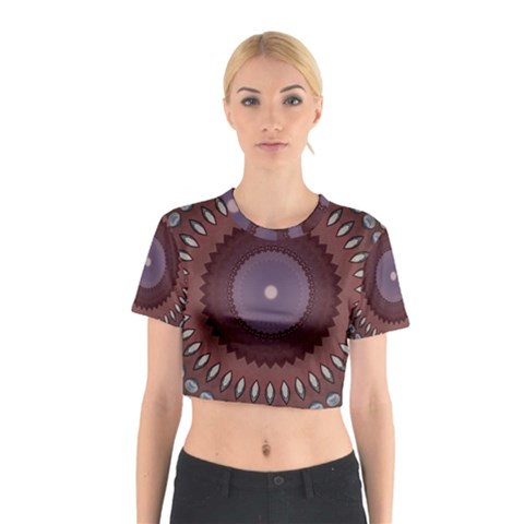 Art Pattern Design Cotton Crop Top from ArtsNow.com