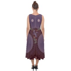 Midi Tie-Back Chiffon Dress 