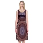Art Pattern Design Midi Sleeveless Dress
